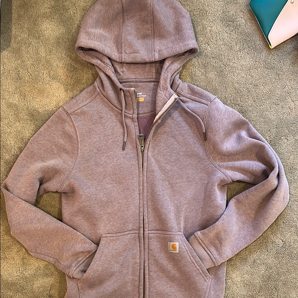 Carhartt Purple Zip-Up Hoodie